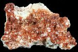 Ruby Red Vanadinite Crystals on Pink Barite - Morocco #82374-1